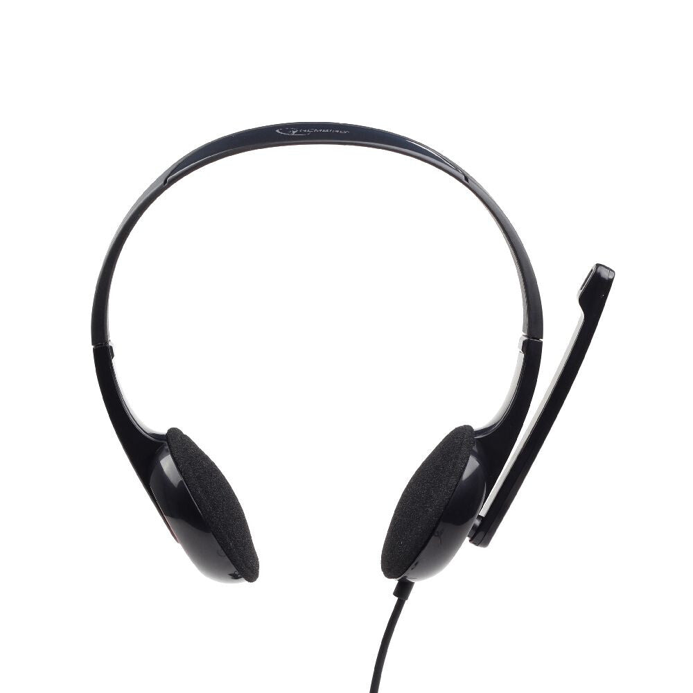 Gembird MHS-002 hovedtelefoner/headset Ledningsført Opkald/musik Sort, Rød