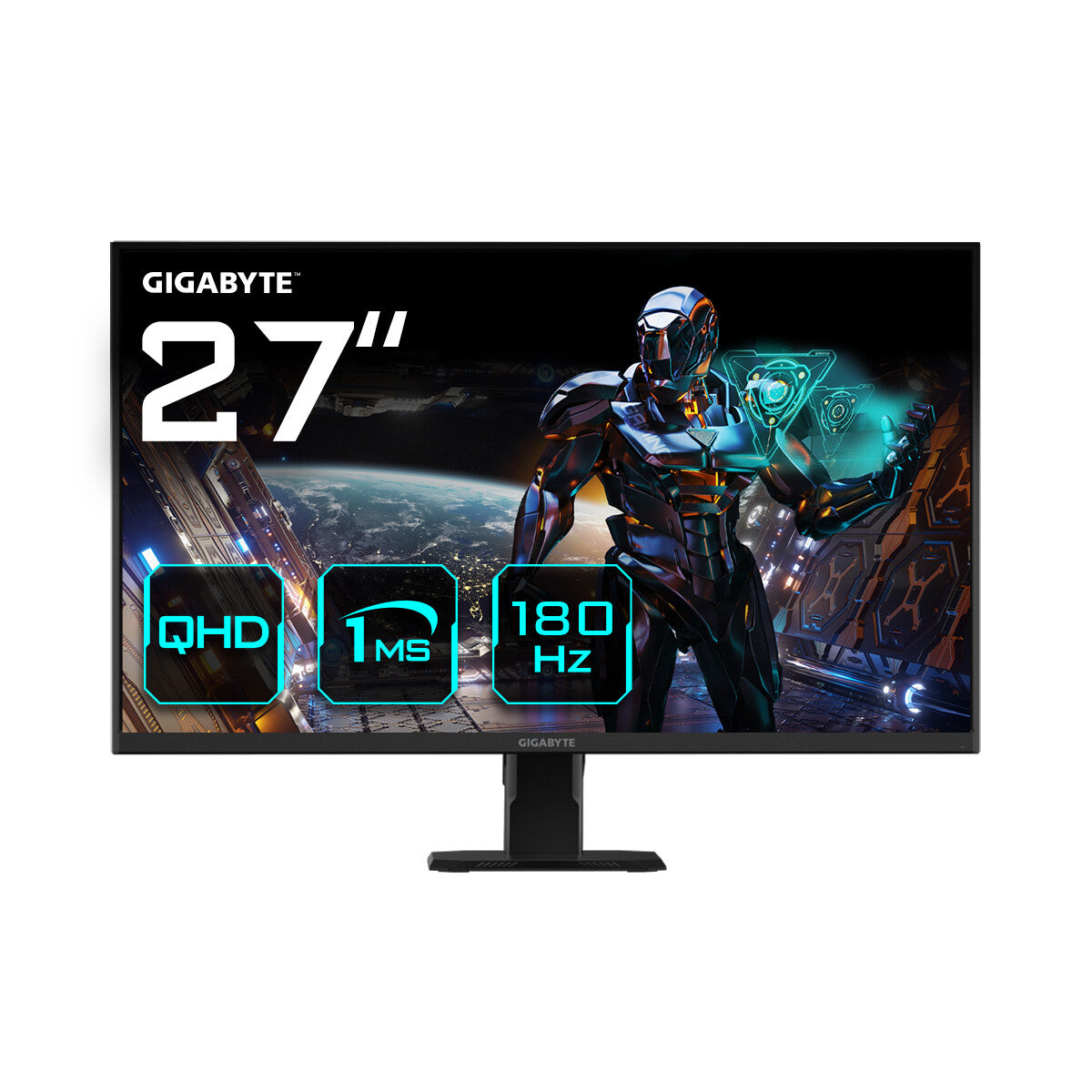 GIGABYTE GS27QA computerskærm 68,6 cm (27") 2560 x 1440 pixel Quad HD LCD Sort