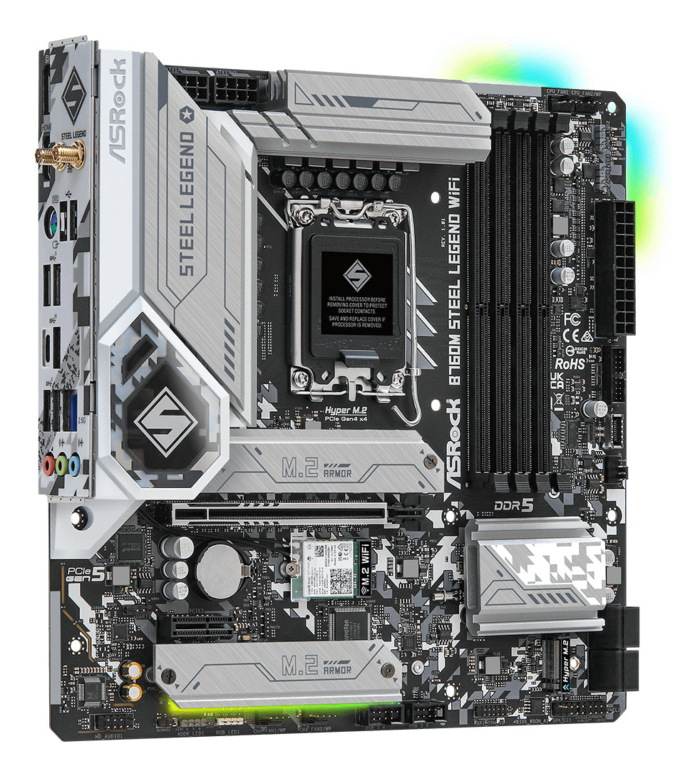 ASRock B760M Steel Legend WiFi Micro-ATX LGA1700 Intel B760