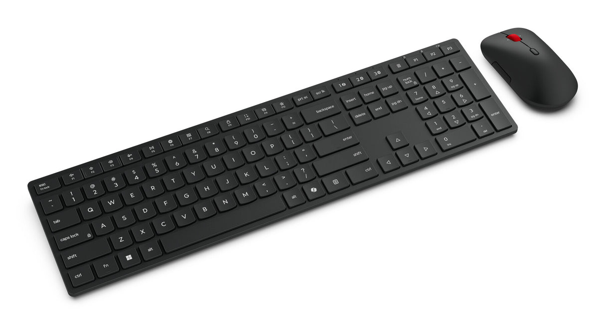 Lenovo 4X31S04854 tastatur Mus inkluderet Hjemme/kontor RF trådløs + Bluetooth Nordisk Sort