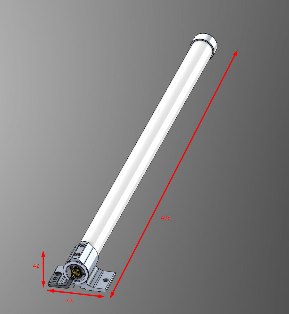 Mikrotik 868 Omni antenne Omniretningsbestemt antenne SMA 6,5 dBi