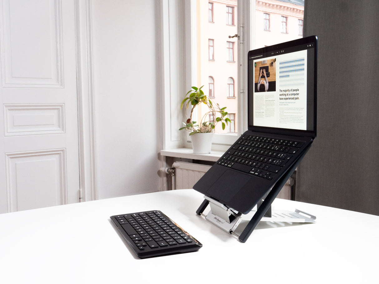 Mousetrapper Type Mini Wireless tastatur Universel USB + RF Wireless + Bluetooth QWERTY Nordisk Sort