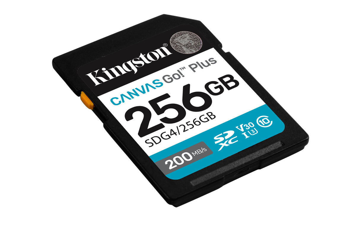 Kingston Canvas Go! Plus SDXC UHS-I Memory Card 256GB 200MB/s