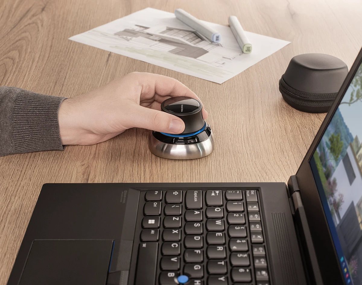 3Dconnexion SpaceMouse Wireless Trådløs Sort Sølv