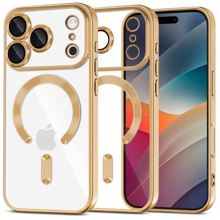 Tech-Protect 5906302319718 mobiltelefon etui 16 cm (6.3") Cover Transparent, Guld