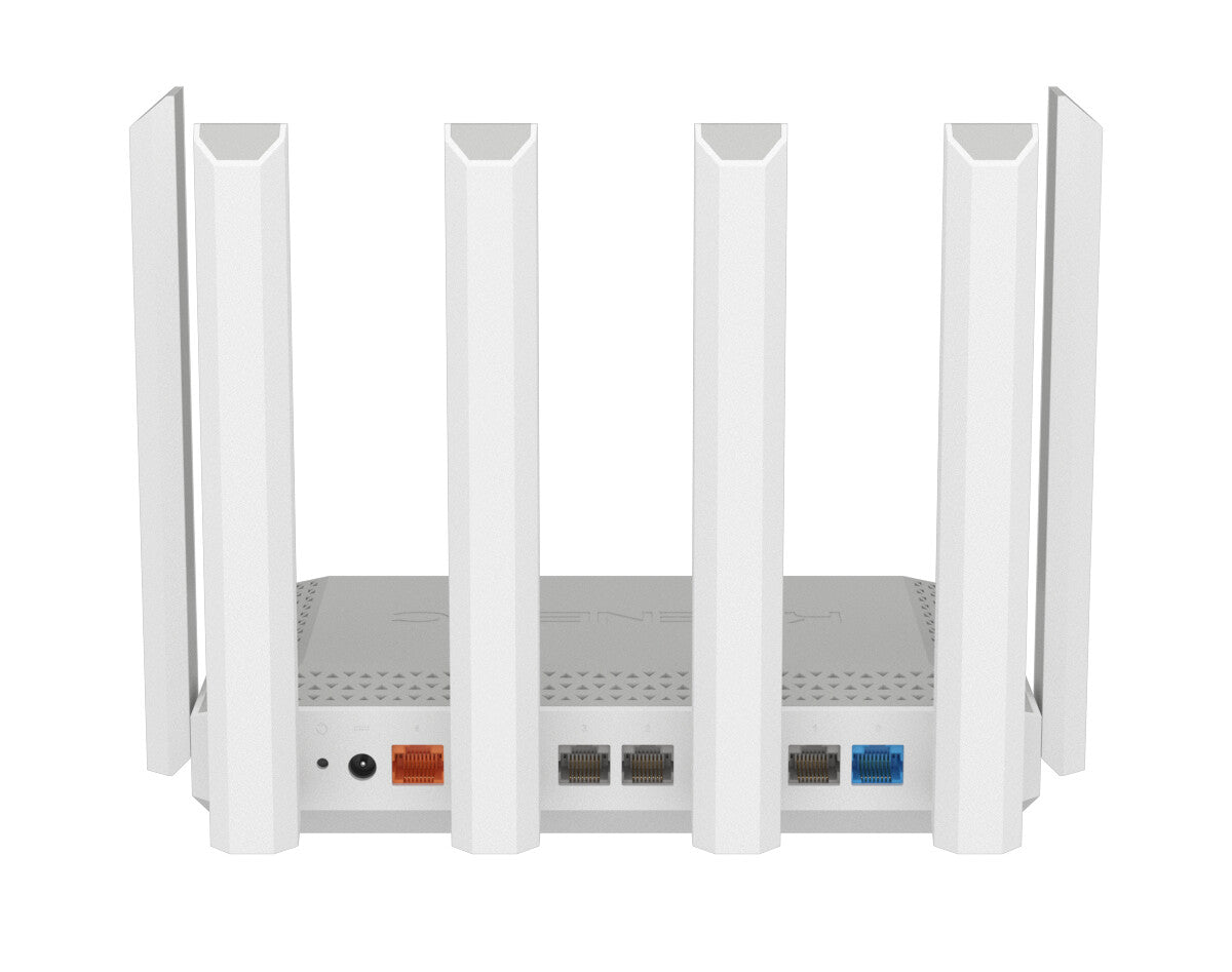 Keenetic Hero 5G (KN-4110) trådløs router 2.5 Gigabit Ethernet Dual-band (2,4 GHz / 5 GHz) Grå, Hvid