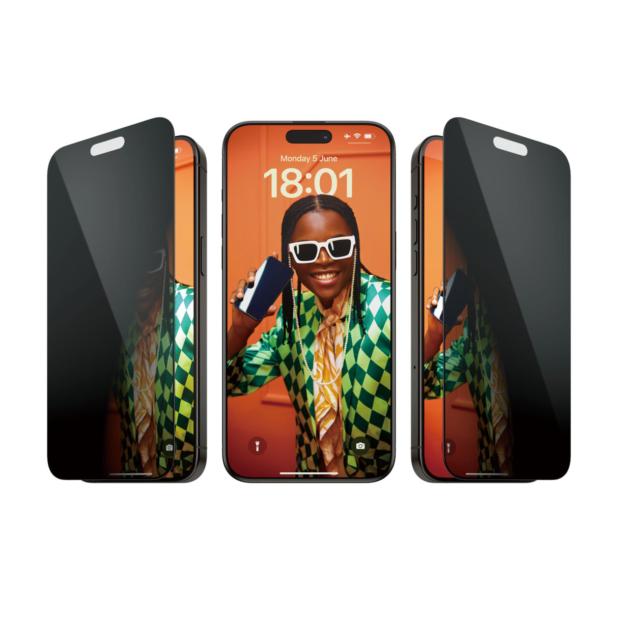 PanzerGlass ® Privacy Skærmbeskyttelse iPhone 15 Pro Max | Ultra-Wide Fit m. EasyAligner