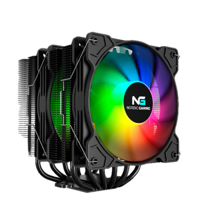 Nordic Gaming AC200 Processor-køler 2-pack Sort 120 mm