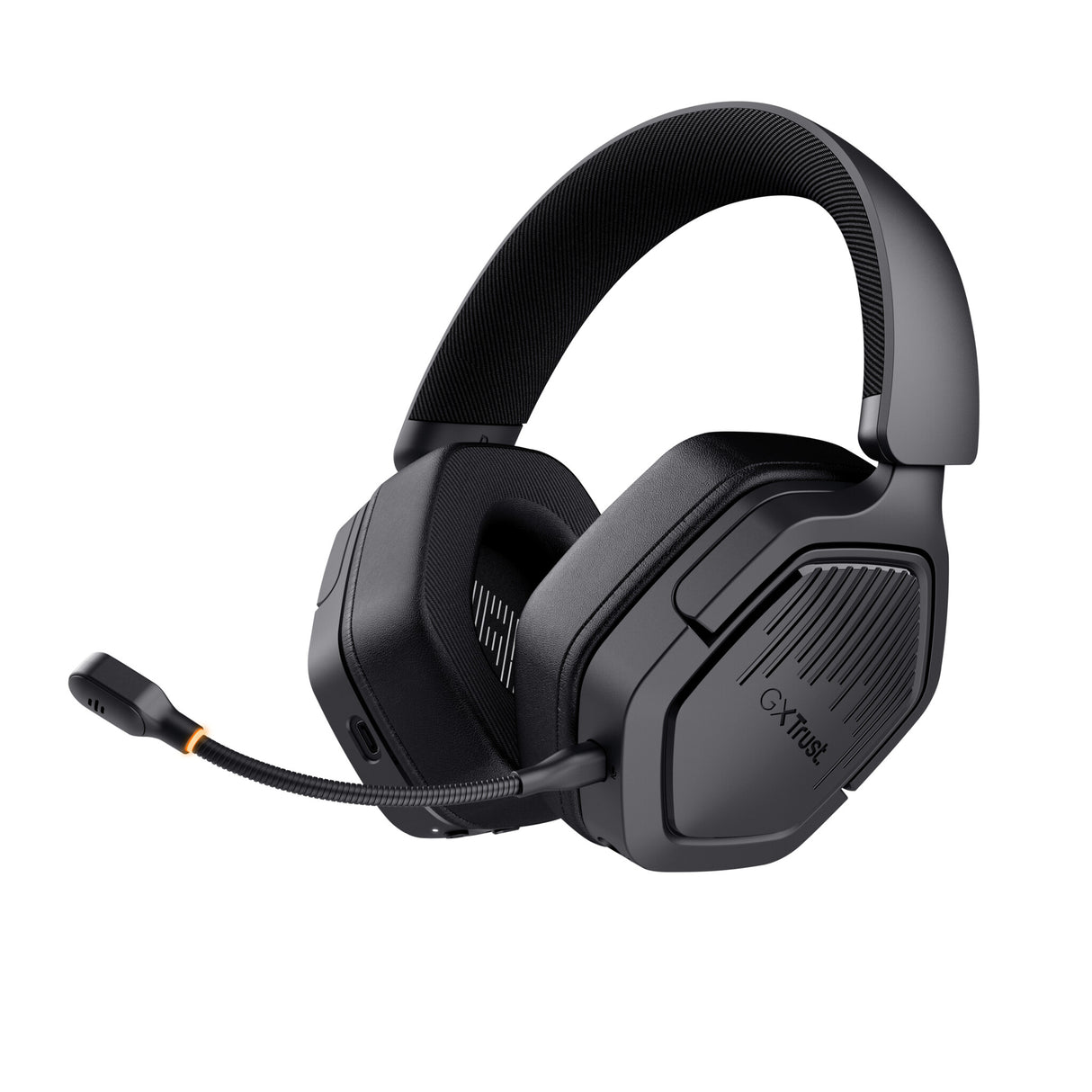 Trust GXT 493 Carus Headset Kabel & trådløs Headset, Hjelm Spil USB Type-C / USB Type-A Bluetooth Sort