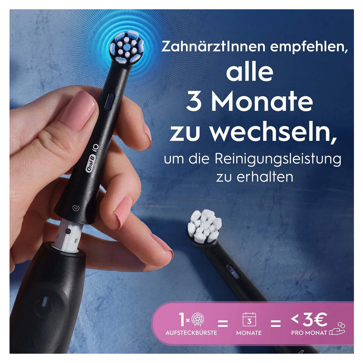 Oral-B 194631 Tandbørstehoveder 4-pack Sort