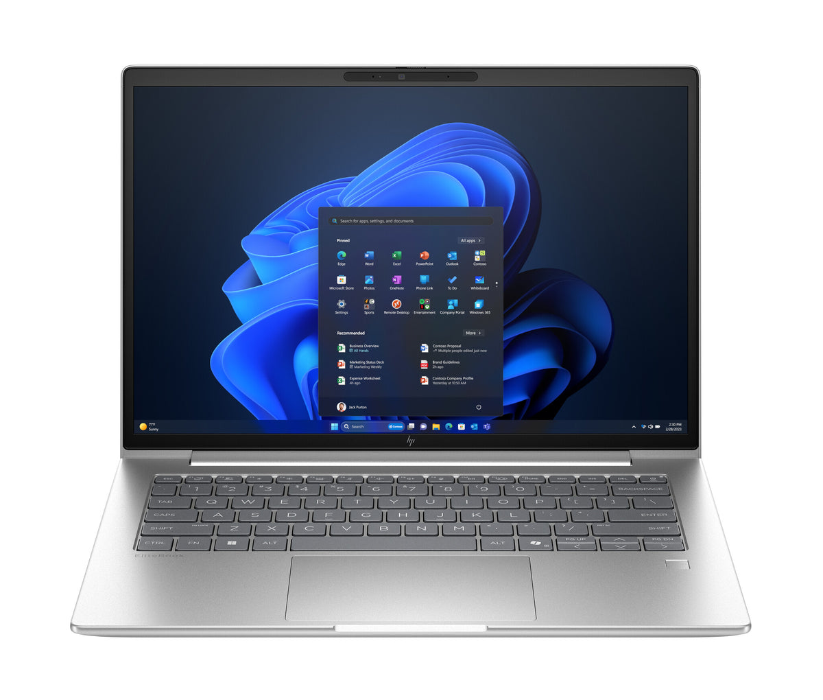 HP EliteBook 6 G1a AMD Ryzen™ AI 7 250 Laptop 35.6 cm (14") WUXGA 16 GB DDR5-SDRAM 512 GB SSD Wi-Fi 7 (802.11be) Windows 11 Pro AI PC Silver
