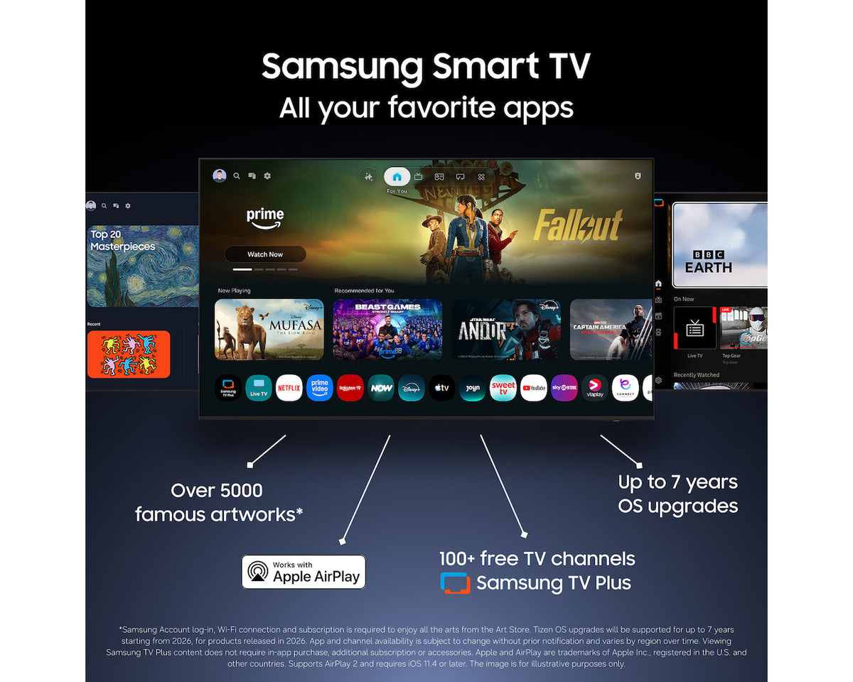 Samsung TQ50QN72HBUXNA TV 127 cm (50") 4K Ultra HD Smart TV Wi-Fi Grå