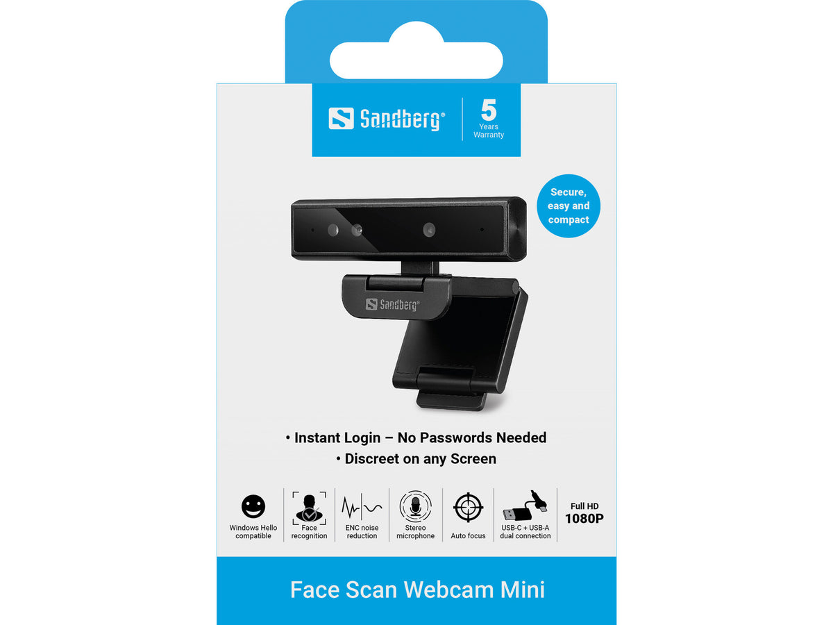 Sandberg Face Scan Webcam Mini