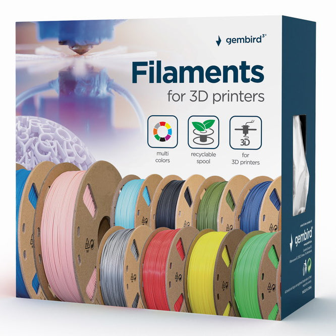 Gembird PETG filament 1.75mm Grå