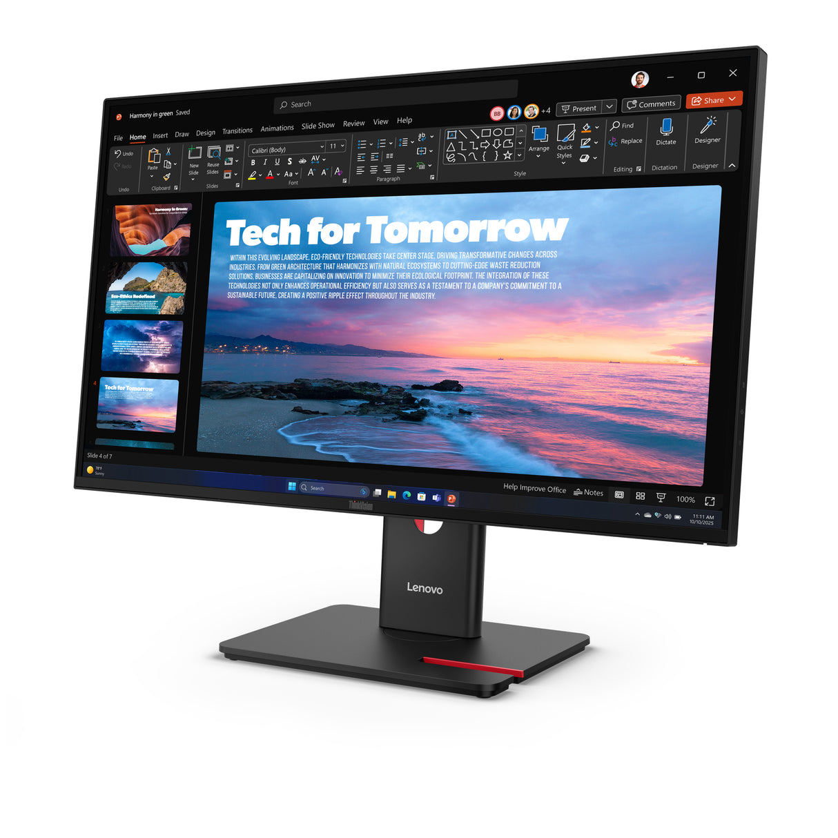 Lenovo ThinkVision 27 IPS 2560 x 1440 (2K) HDMI DisplayPort USB-C 120Hz