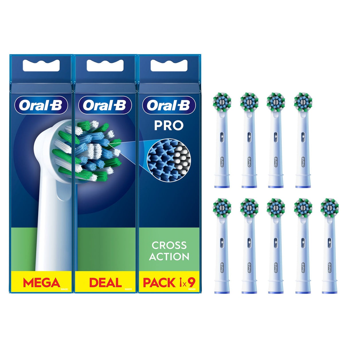Oral-B Refill Cross Action 9-pak løse børster