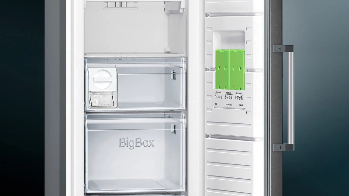 Siemens iQ300 GS36NGXEV fryser Stående fryser Fritstående 242 L Sort