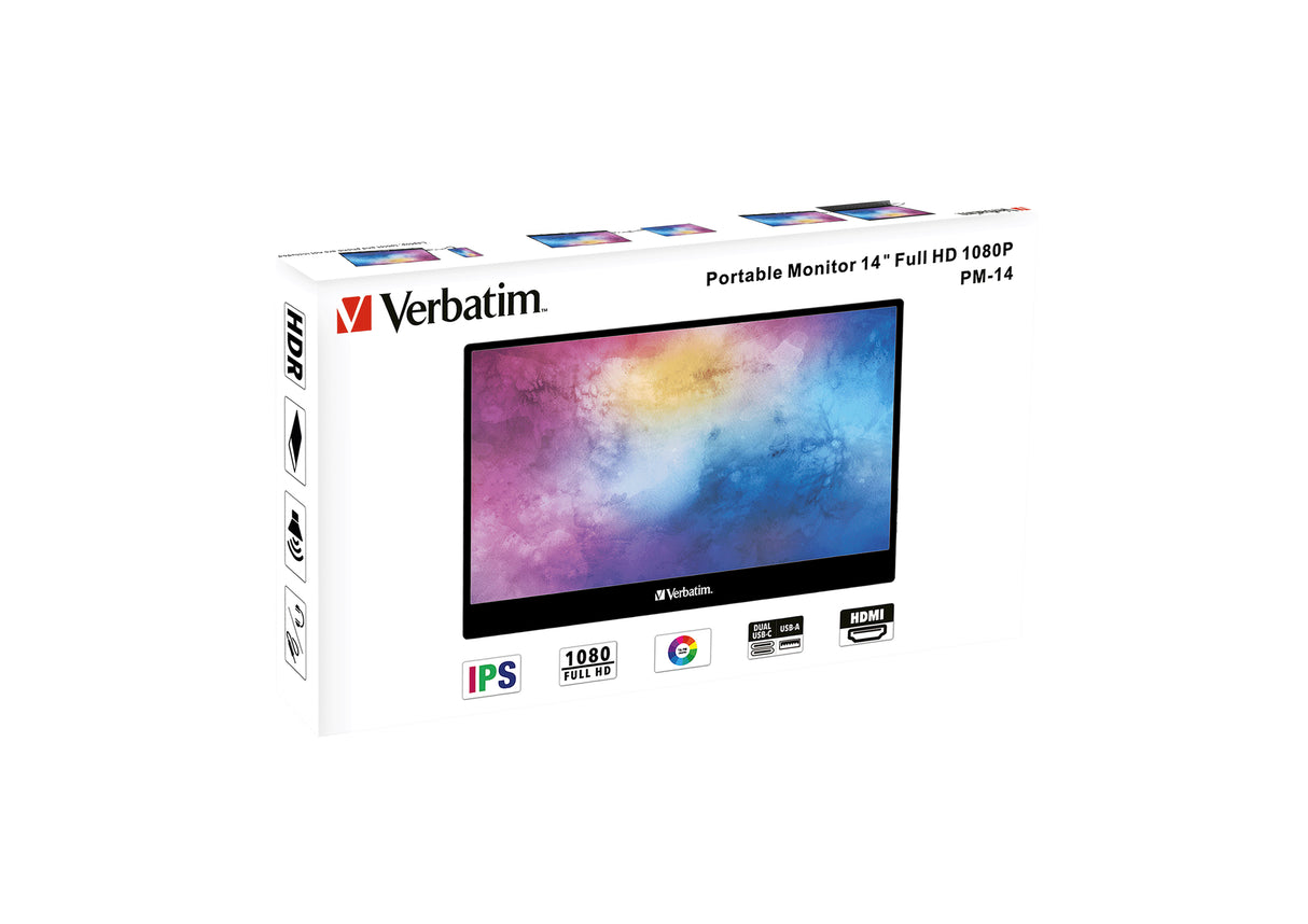 Verbatim PM-14 14 1920 x 1080 (Full HD) HDMI USB-C