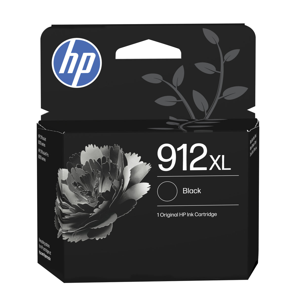 HP 912XL Sort 825 sider Blæk 3YL84AE