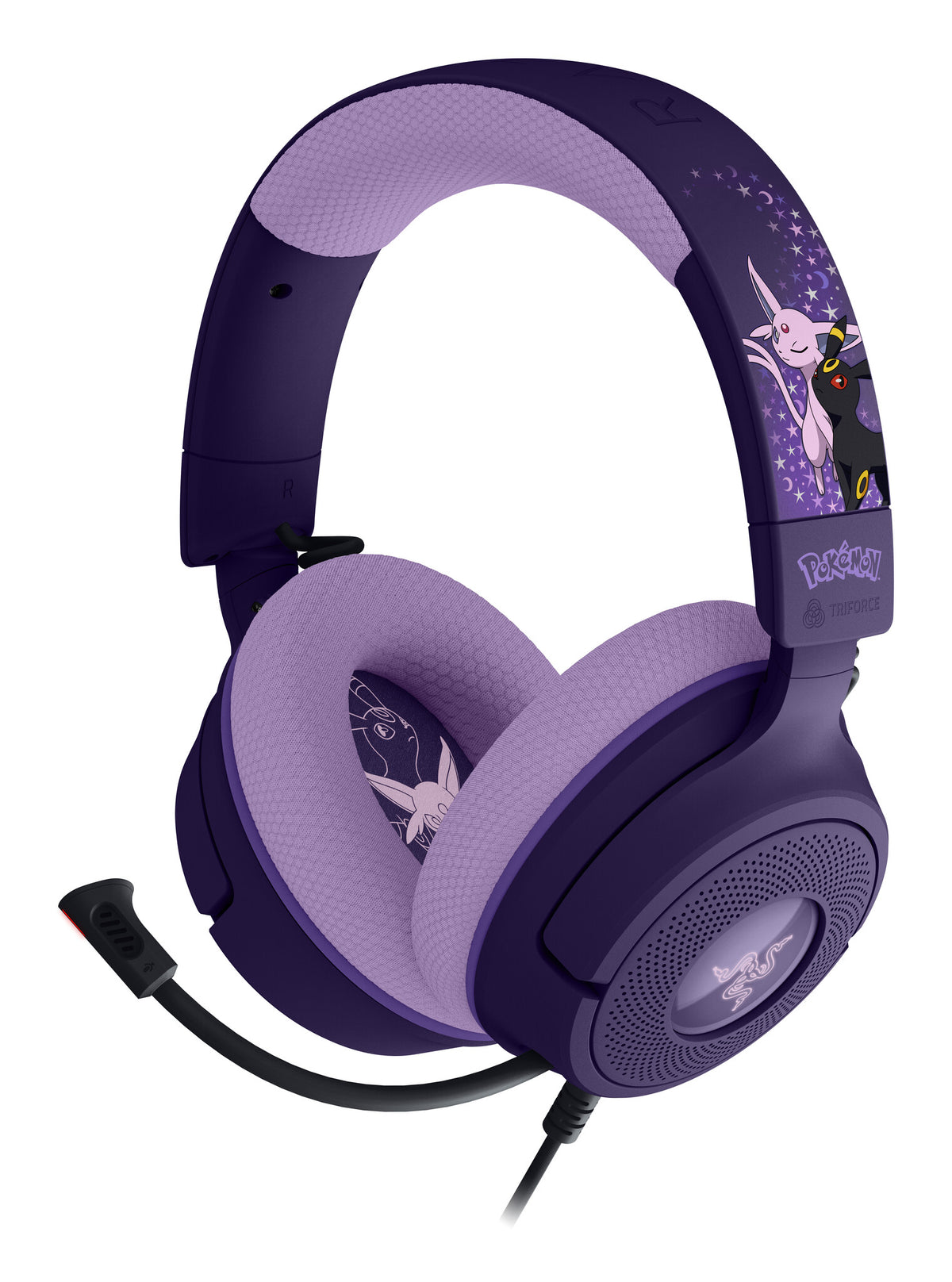 Razer Kraken V4 X - Espeon & Umbreon Edition Headset Wired Head-band Gaming USB Type-C / USB Type-A Purple, Black