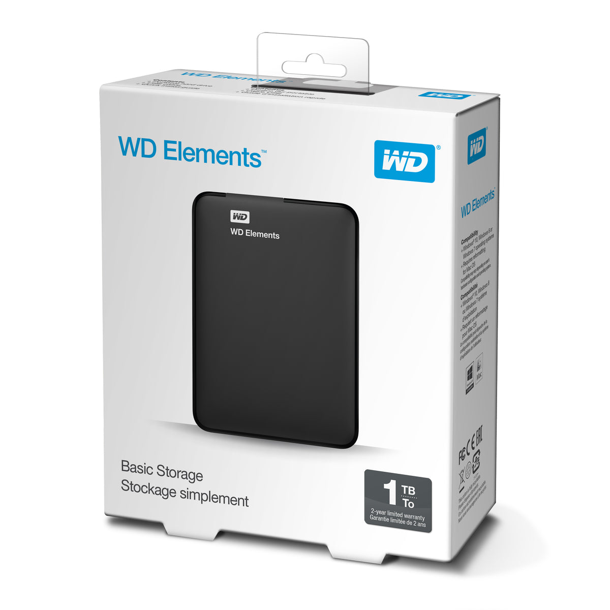 WD Elements Portable Harddisk WDBUZG0010BBK 1TB USB 3.0