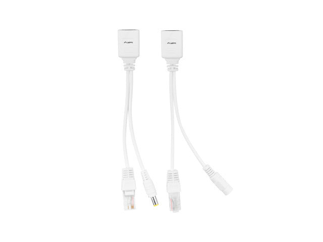 Lanberg AD-POE-0015-W Strømtilførsel + PoE splitter Ekstern Hvid