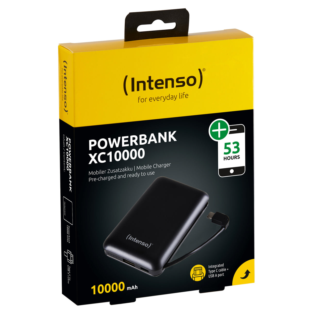 Intenso 7314530 powerbank Lithium polymer (LiPo) 10000 mAh Sort
