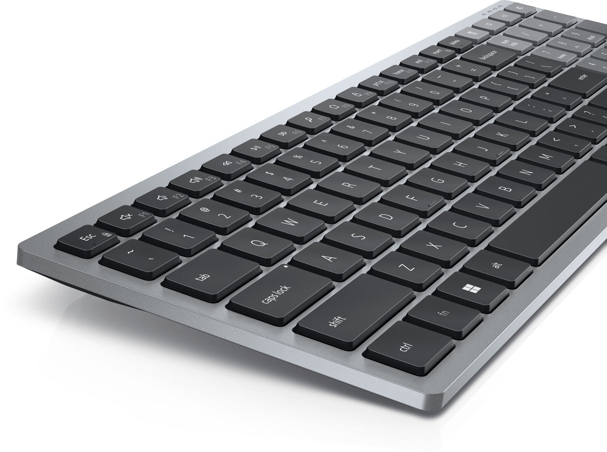 DELL KB740 tastatur Kontor RF trådløs + Bluetooth QWERTY Russisk Grå, Sort