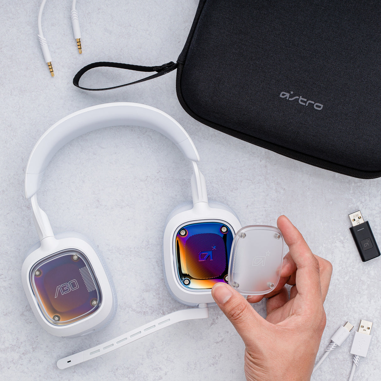ASTRO Gaming A30 Headset Trådløs Spil Bluetooth Hvid