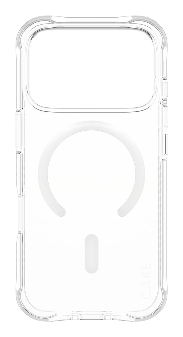 PanzerGlass CARE by ® Fashionable Case Samba Transparent m. Hvid MagSafe iPhone 17 Pro