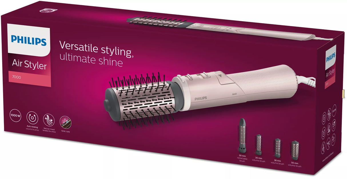 Philips 7000 series BHA735/00 hårstyler Varmluftsbørste Varm Lyserød 1000 W 1,8 m