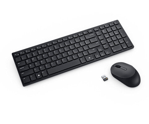 DELL KM555 tastatur Mus inkluderet Universel RF trådløs + Bluetooth QWERTY Russisk Sort