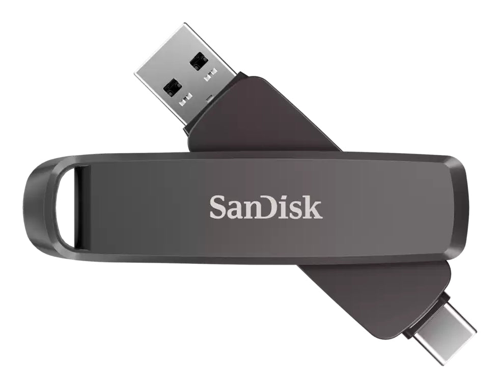 SanDisk Extreme PRO Dual Drive 1TB USB-C 3.2 Gen 2 USB stick Sort