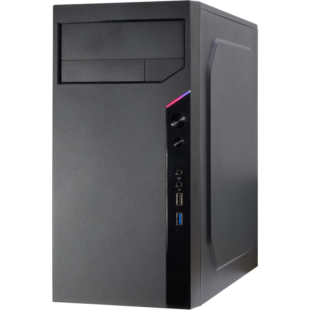 Inter-Tech IT-6505 Reto Tower Micro ATX Sort