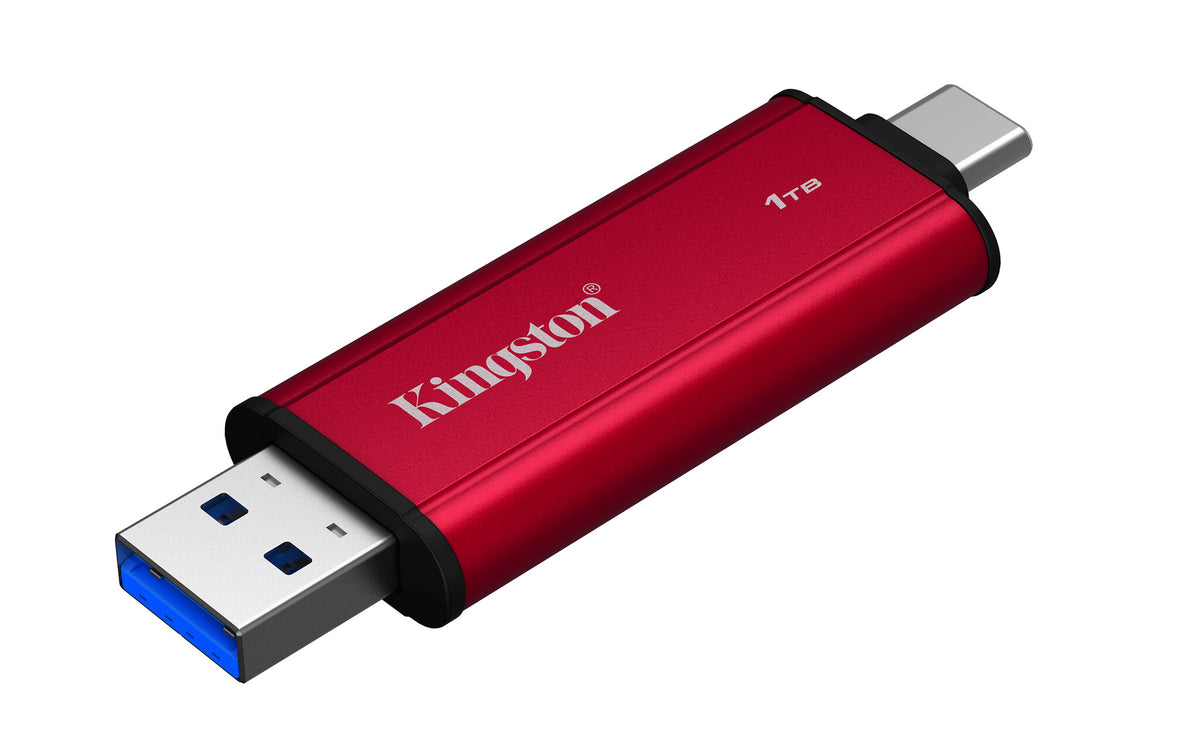 Kingston Technology 1TB Dual USB-A/C Portable SSD, Up to 1050MB/s USB 3.2 Gen 2