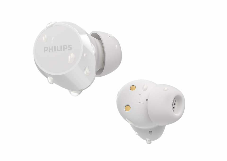 Philips TAT1209WT/00 hovedtelefoner/headset True Wireless Stereo (TWS) I ørerne Opkald/musik Bluetooth Hvid
