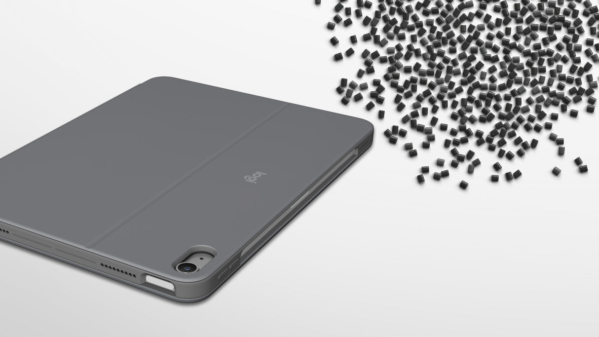 Logitech Combo Touch QWERTY Dansk, Finsk, Norsk, Svensk Smart Connector Grå
