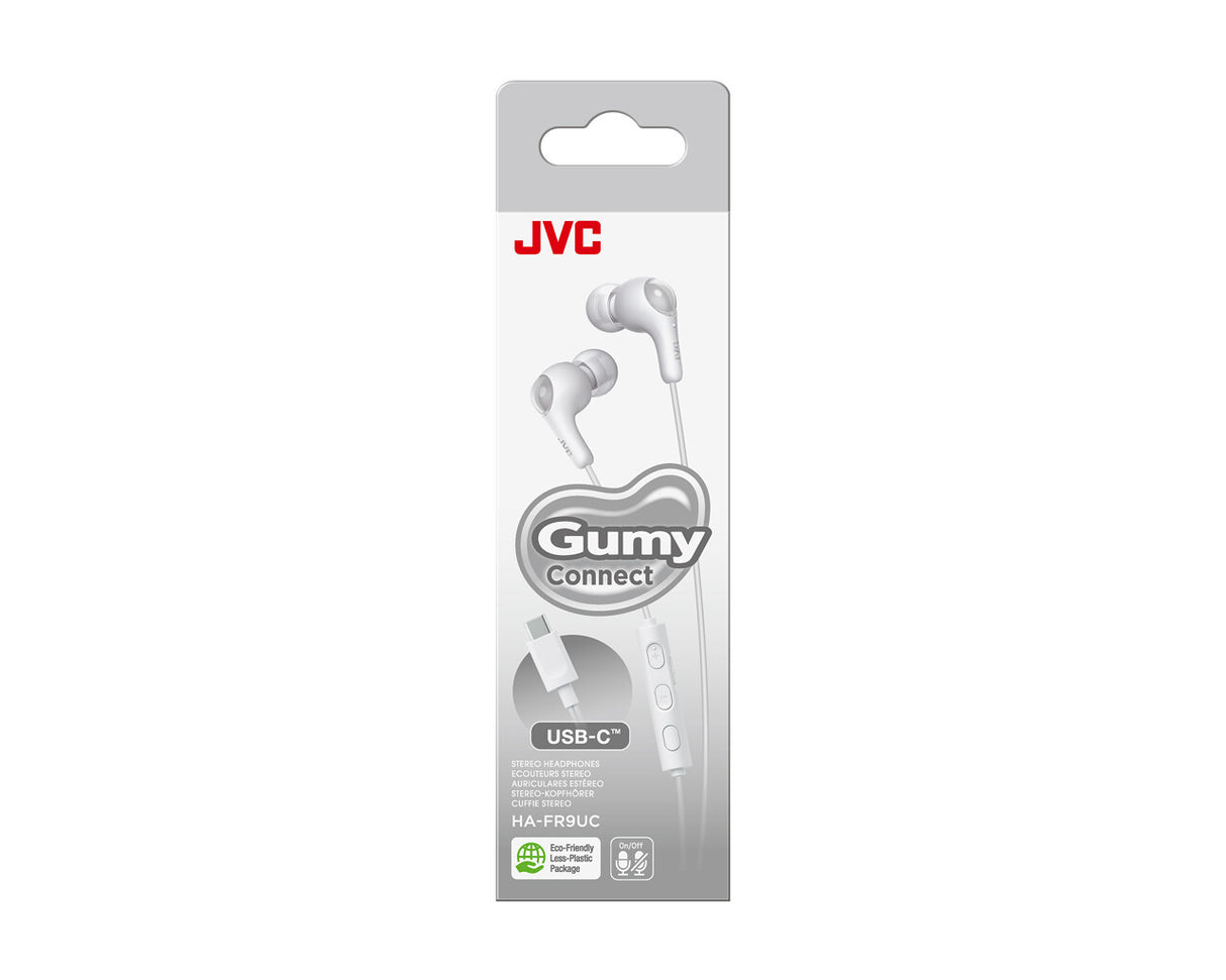 JVC HA-FR9UC Headset Ledningsført I ørerne Opkald/musik USB Type-C Hvid