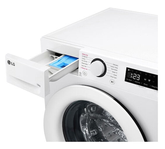 LG Serie 600 F4Y5RYP3W vaskemaskine Front-læsning 10 kg 1360 rpm Hvid