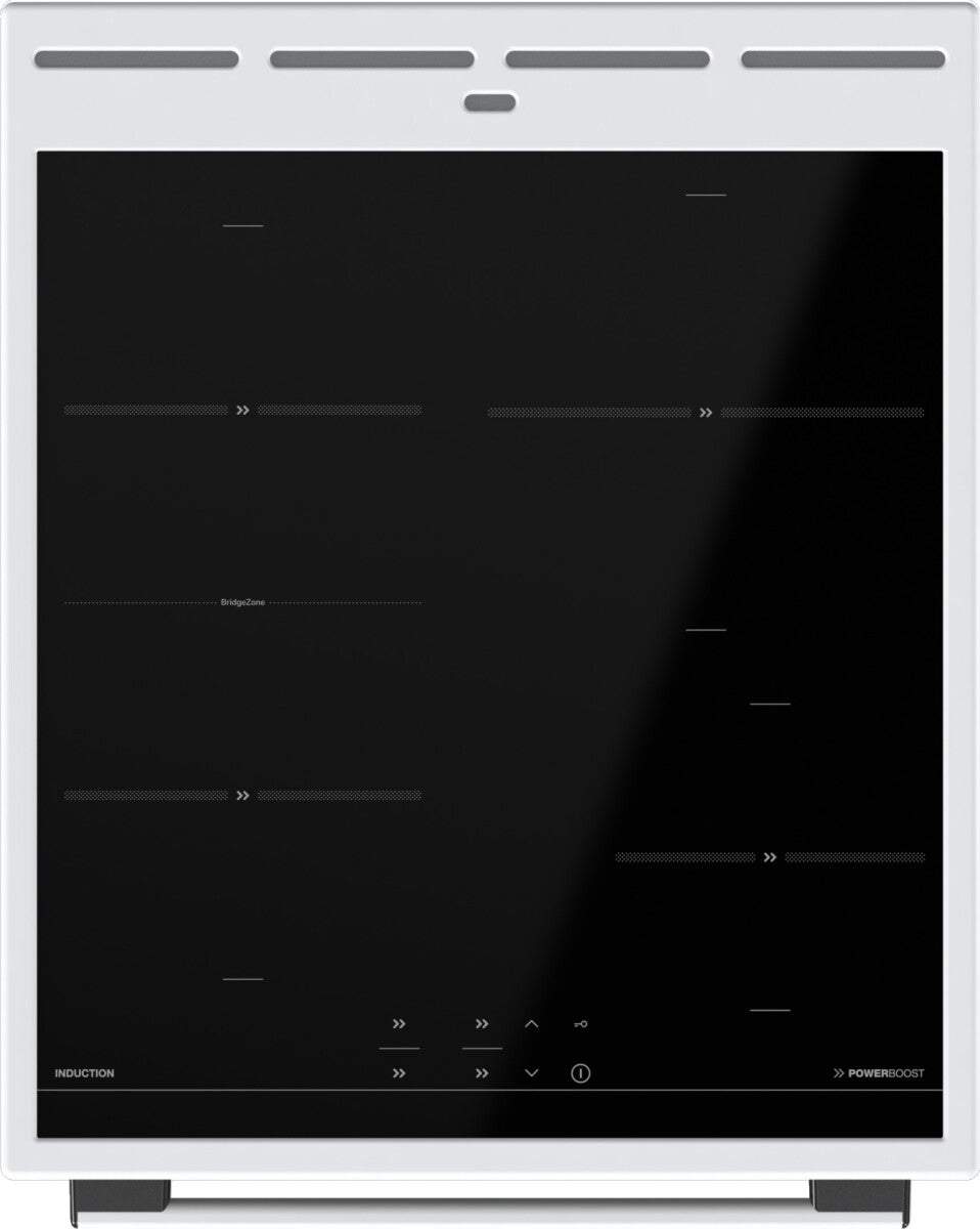 Gorenje GEIT5C60WPG Freestanding cooker Electric Zone induction hob White