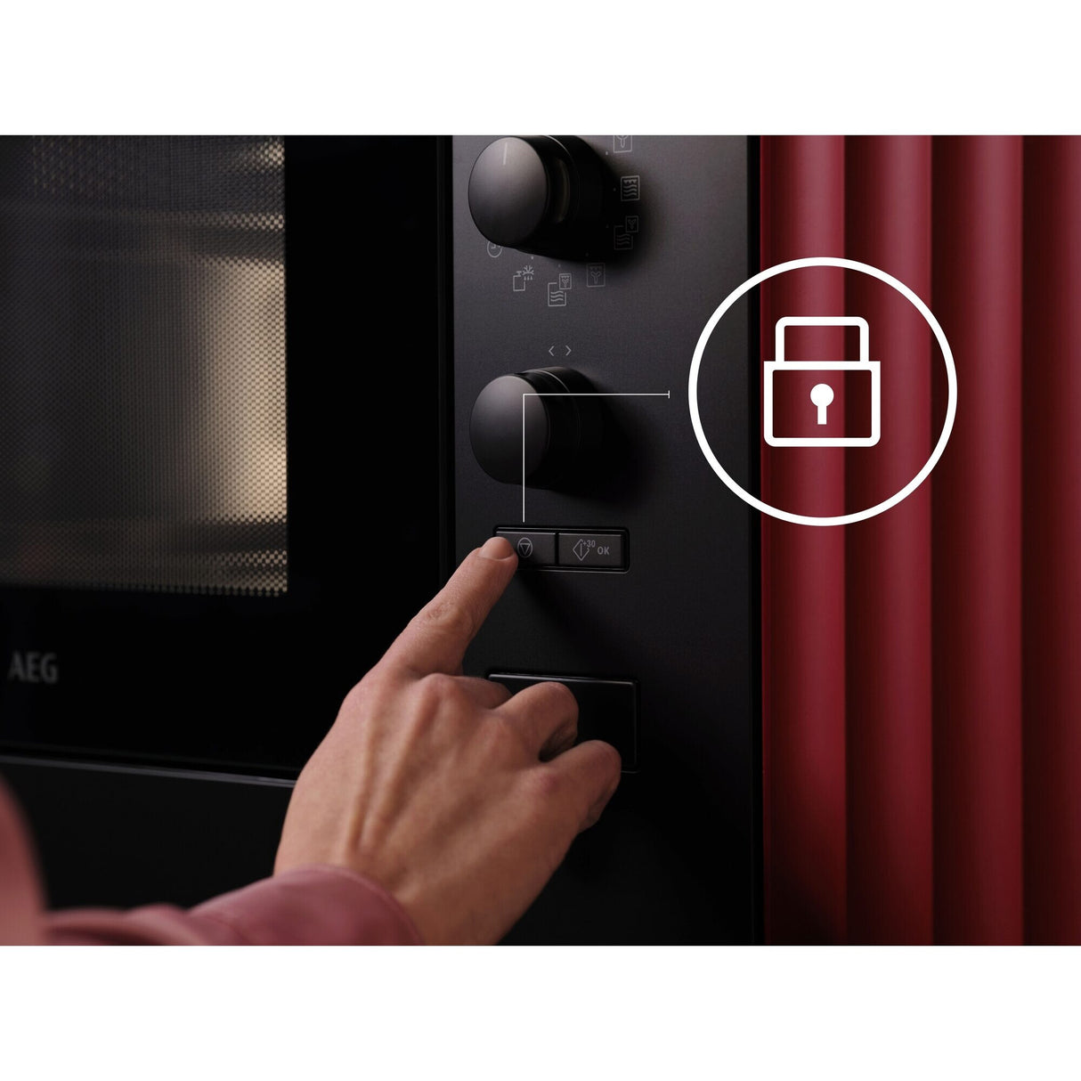 AEG OS5MG20EB Sort Grill mikroovn Indbygget 20 L 800 W
