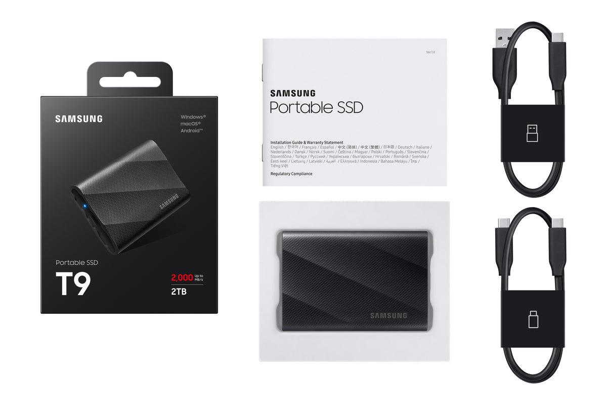 Samsung T9 SSD MU-PG2T0B 2TB USB 3.2 Gen 2x2