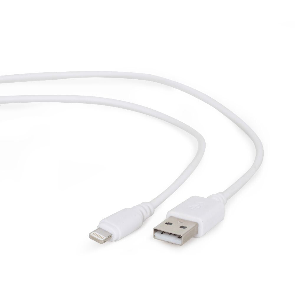 Gembird CC-USB2-AMLM-W-1M Lightning kabel Hvid