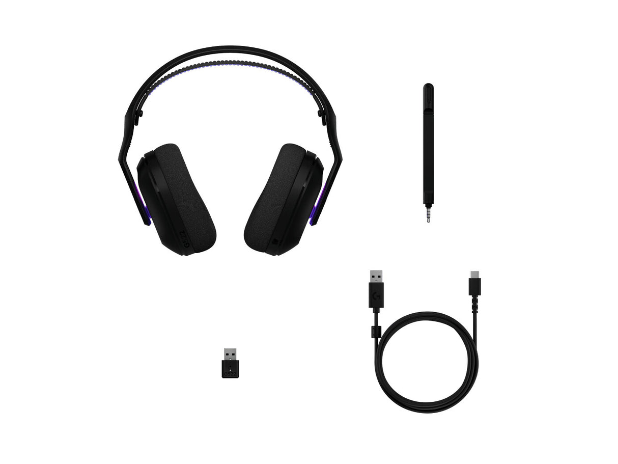 LOGITECH G522 LIGHTSPEED Wireless Gaming Headset - BLACK - EMEA28i-935 - 2.4GHZ