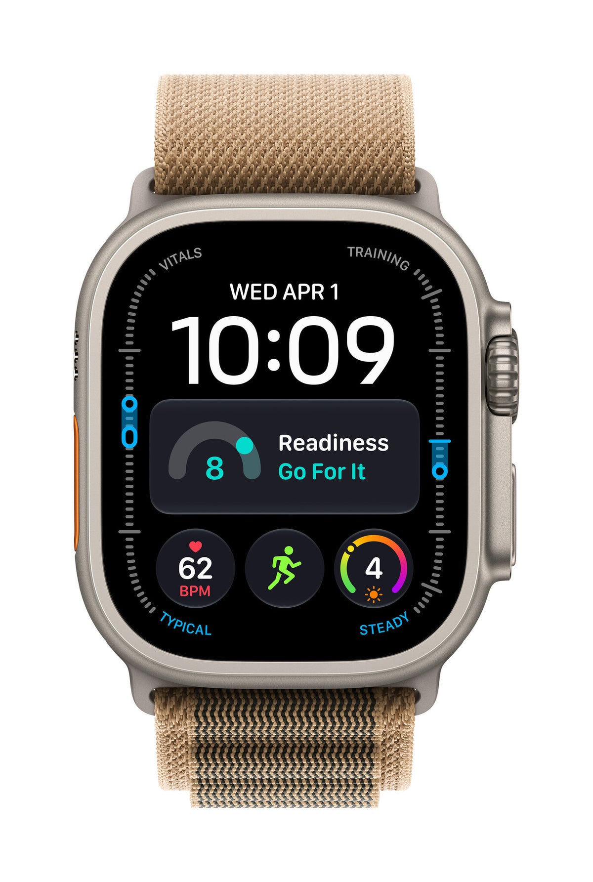 *Apple Watch Ultra 4 GPS + Cellular 49mm Natural Titanium Case with Desert Alpine Loop - M