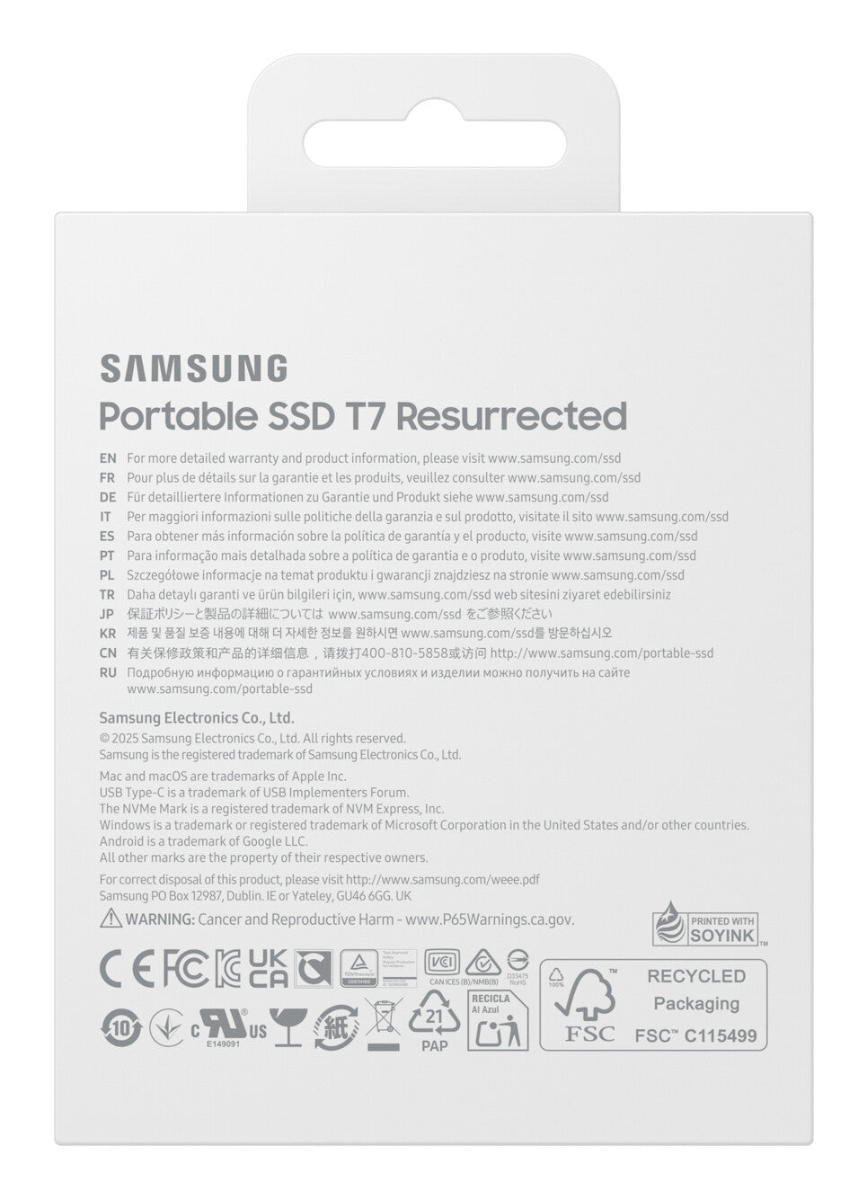 Samsung MU-PD1T0G/WW external solid state drive 1 TB USB Type-C 3.2 Gen 2 (3.1 Gen 2) Silver
