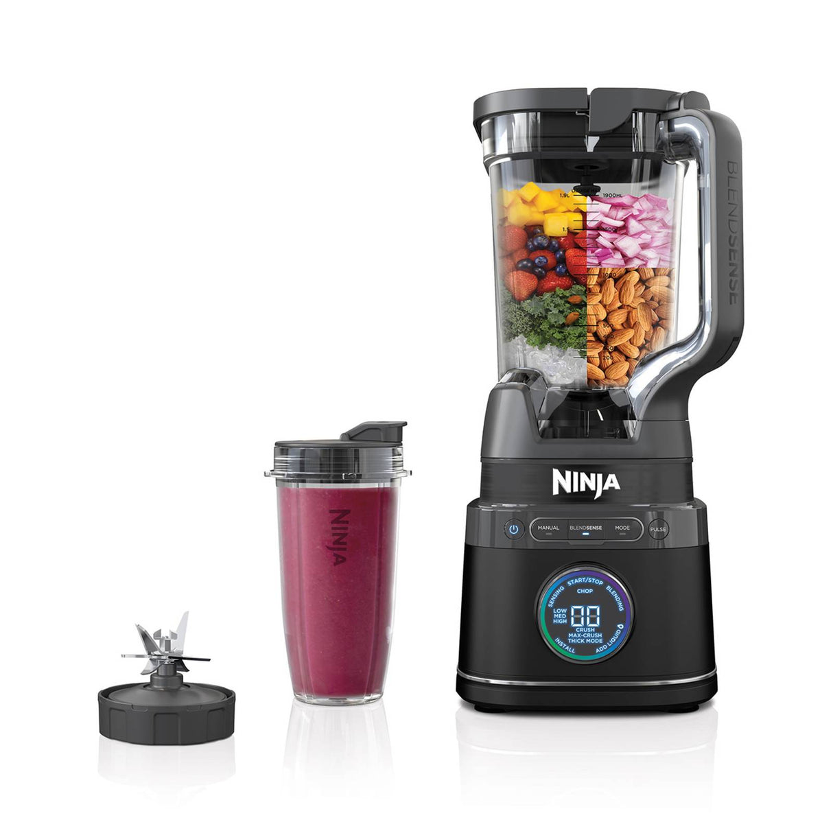 Ninja Detect Power Mixer Pro 2,1 L Bordplade blender 1200 W Sort