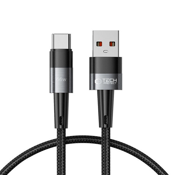 Tech-Protect 9490713934135 USB-kabel 1 m USB A USB C 0,48 Gbit/sek. 66 W Grå
