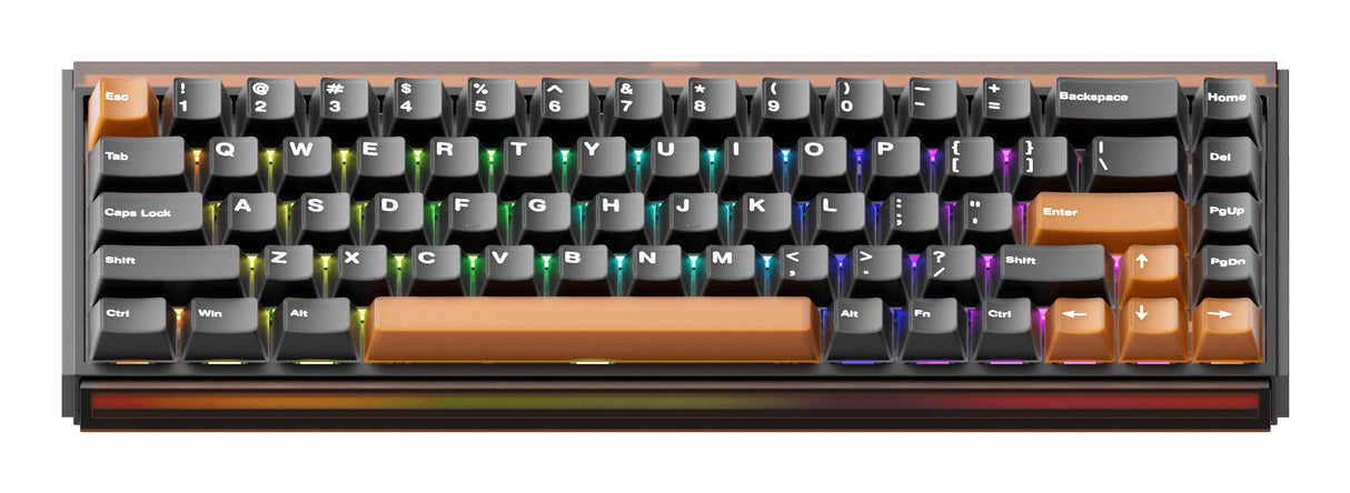 Akko Ray68 HE tastatur Spil USB + RF Wireless + Bluetooth QWERTY US engelsk Sort