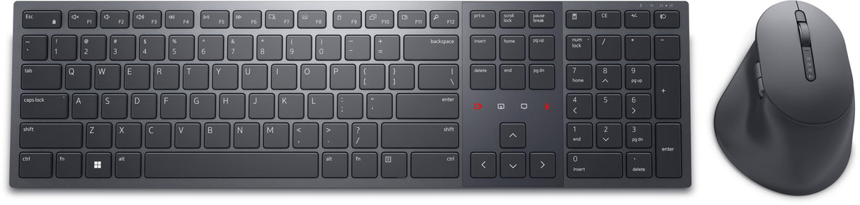 DELL KM900 tastatur Mus inkluderet Kontor RF trådløs + Bluetooth QWERTY US International Grafit
